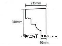 产品分解图型 - 檐口线，型号：SX311-YK-3，规格：230x310mm(3) - 岳阳三象EPS建材 yy.sx311.cc